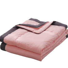 (Pink, 140*200cm) Cooling Summer Quilt Air Conditioner Blanket Kids Nap Bedding Adult Students