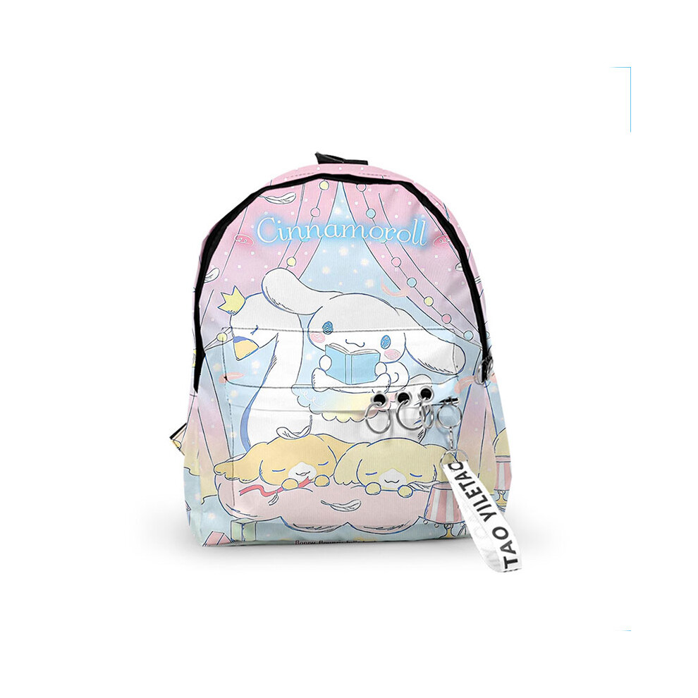 (StyleH, M) Sanrio Oxford Cinnamoroll Backpack School Bag Stationery Small Capacity Student-image-OPC-PGGSVZ2-NEW