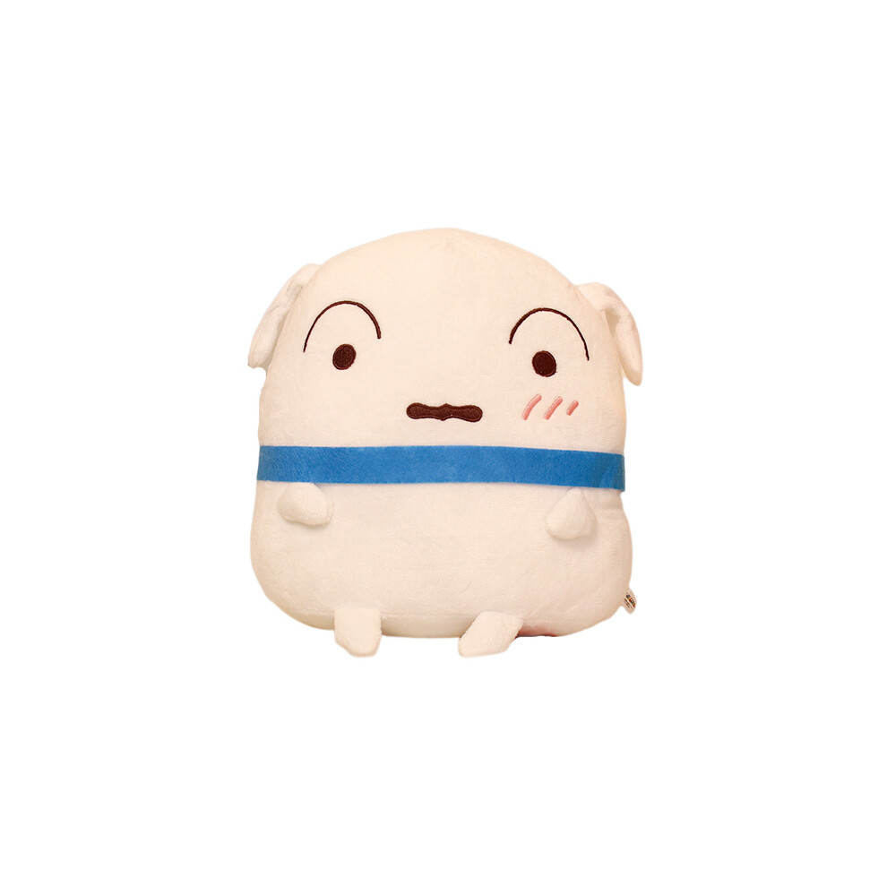 (Shiro, 25cm/9.84in) Crayon Plush Shinchan Toys Shiro Dolls Waniyama Pillow Cushion Decor Home Gifts
