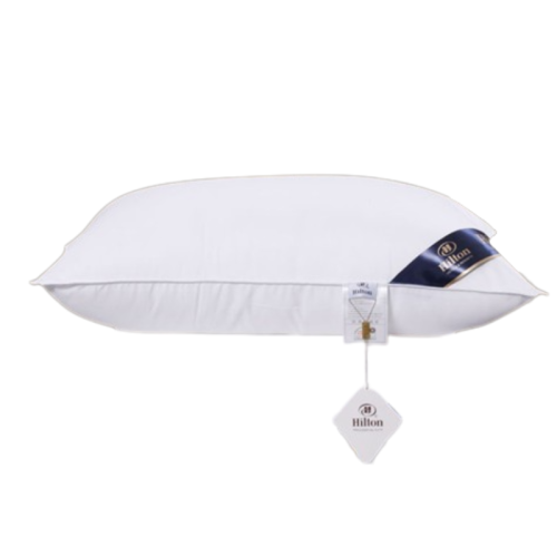 (Low) Pillow Pure Hilton Cotton White Cushion Inner Soft Bedroom Rectangle Sleep Home