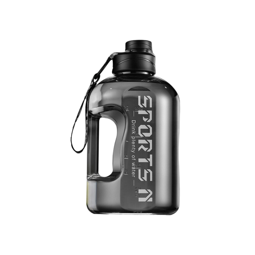 (Black, 1.7L) Sports Pc Plastic Water Cup Large Capacity With Detachable Bottle Straw Portable-image-OPC-PGGTBKT-NEW