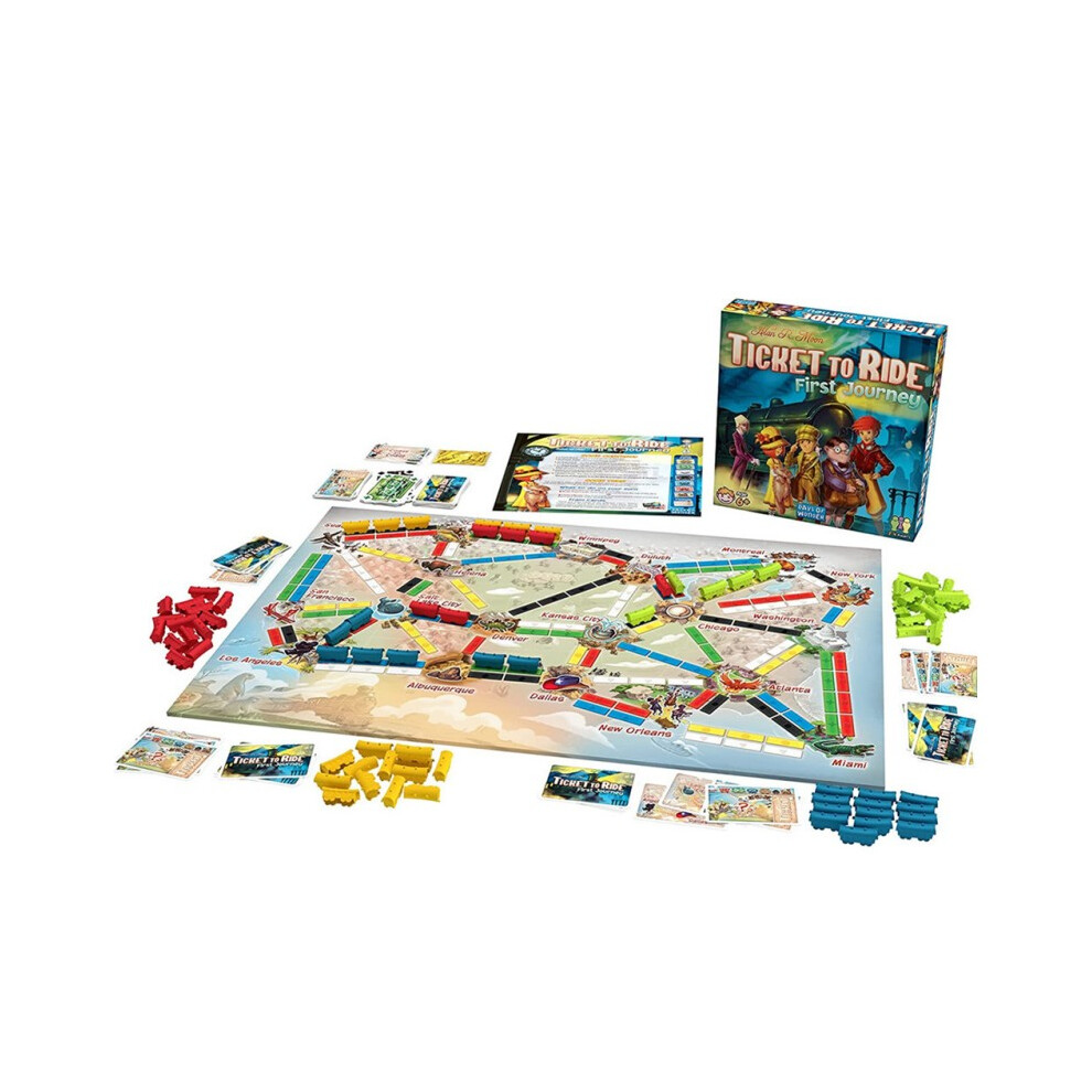 Wonder Of Days Ticket to Ride: First Journey Europe – Family Board Game with Cards
