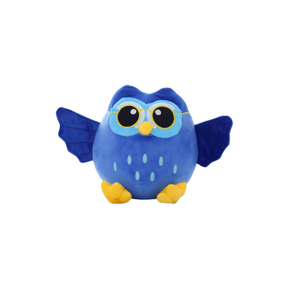 (, 38Cm/14.96In) Plush 2538Cm Owl Toy Stuffed Doll Home Decor Throw Pillow Sofa Cushion Gift Blue