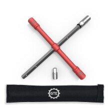 GTE Tools LugStrong 26-Zoll-Universal-Kompakt-Radmutternschlssel-Set, superstarkes Reifeneisen und Radmuttern-Entferner 2 x mehr Drehmoment! Ble