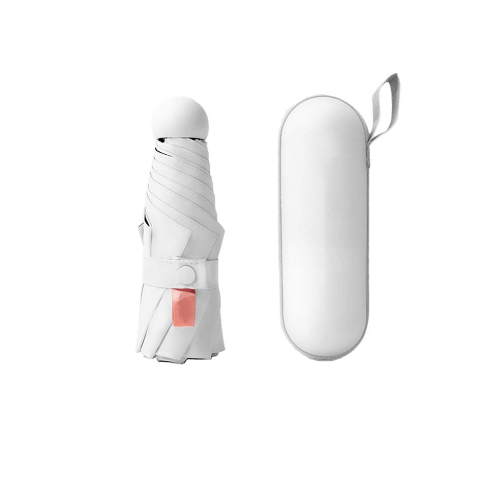 Capsule Sun Umbrella Sunscreen Anti-Ultraviolet Sunshade Dual-Use Mini Folding Ultra-Light Compact and Portable