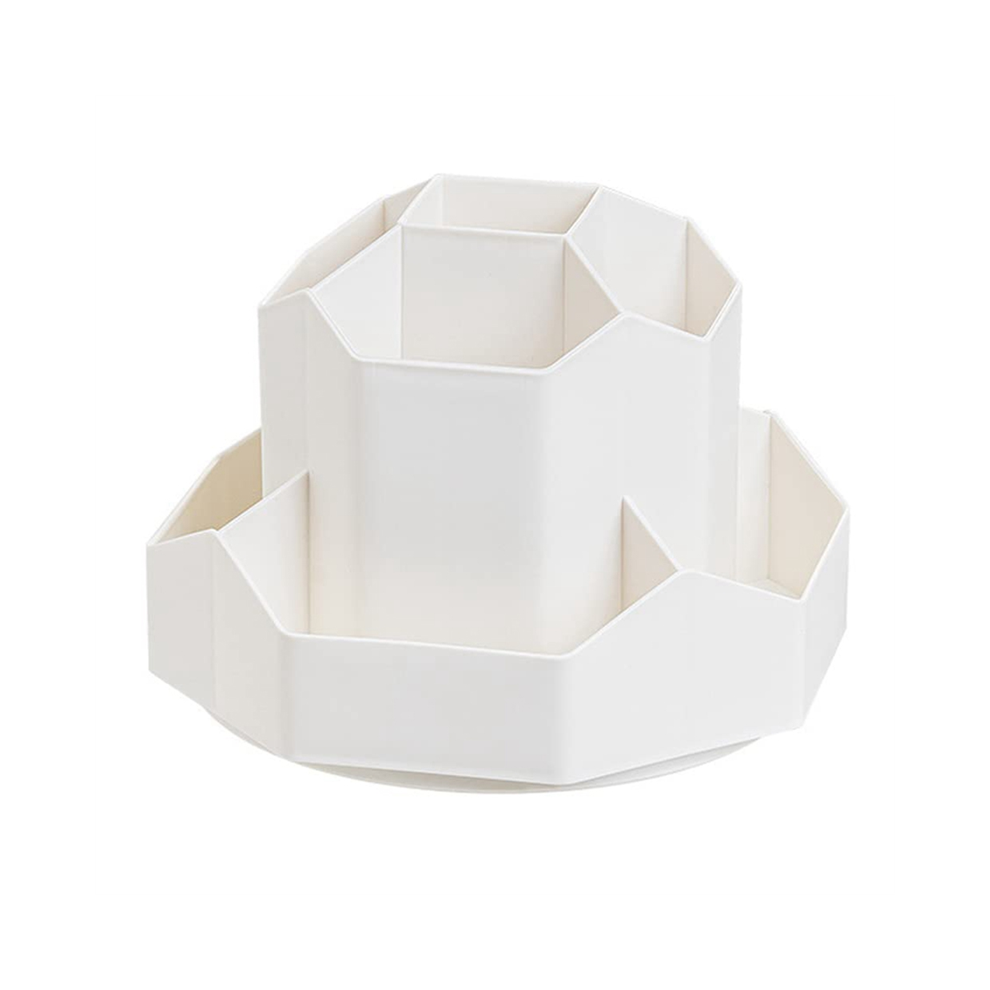 Photos - Other Furniture Rotating Pen Holder Pencil Organizers,9 Slots 360-Degree Desk Organizers, Desktop Organizers (White)