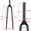 Ποδήλατο δρόμου Full Carbon Fiber Front Fork Straight Tube 25.4 Retro Bicycle 7