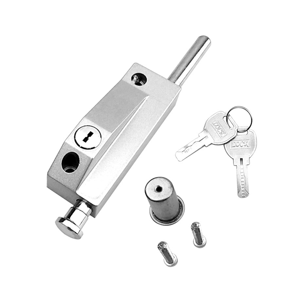 Sliding Door Lock For Window Glass Patio Doors Silver Auxiliary Security Mortise 4852694749378