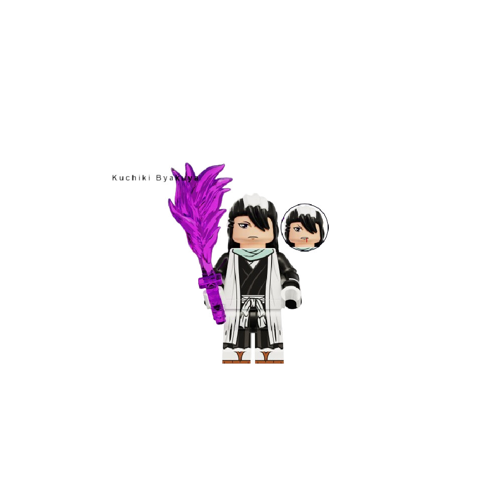 (Kuchiki Byakuya) Bleach Anime Kurosaki Ichigo Mini Building Block Figure Toys Kids Gift Children-image-OPC-PGGTKNN-NEW