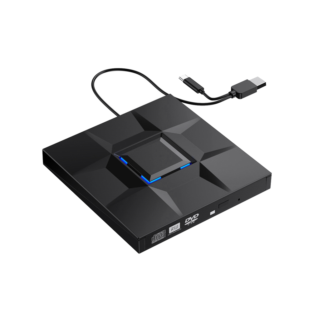 Lecteur CD et DVD externe, graveur de jeux, USB 3.0 Type C, pour PC, ordinateur portable, ordinateur de bureau