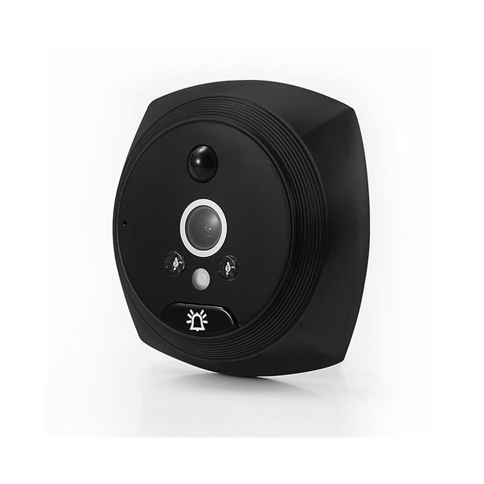 4.5 Inch Lcd Screen Digital Doorbell 2Mp 145 Night Vision Pir Door Eye Electronic Peephole Camera Viewer Black 4852694757571
