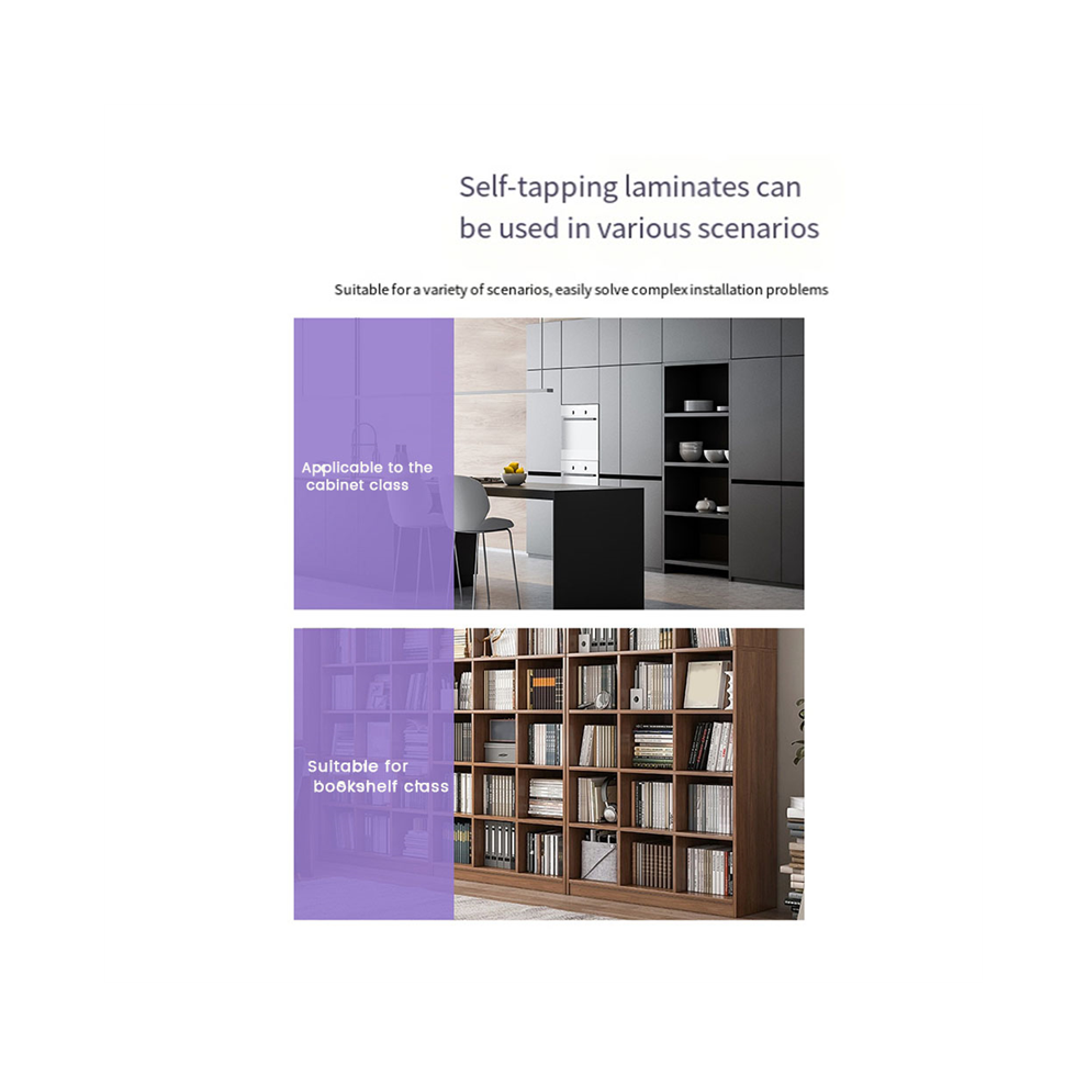 Self-Tapping Screws Cabinet Laminate Support, Shelf Holder Steel Pin Peg Self Drilling Screws, For Bookshelves 4852694758035