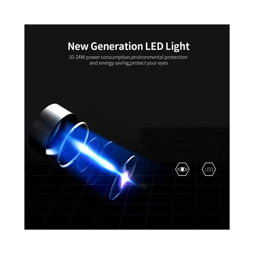 Mini projecteur LED multifonction sans fil 1080p HD pour salle de classe, avec prise britannique, noir et blanc