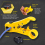 Kit de ferramentas de compressão coaxial Crimper e crimpagem Rg6 com 20 conectores F PCS 3