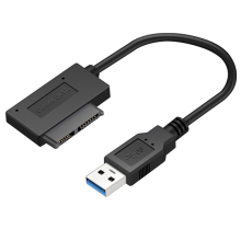 Cabo conversor Sata para USB 3.0 7+6PIN 13Pin Transferência rápida de dados para laptop Unidade óptica CD/DVD ROM Slimline