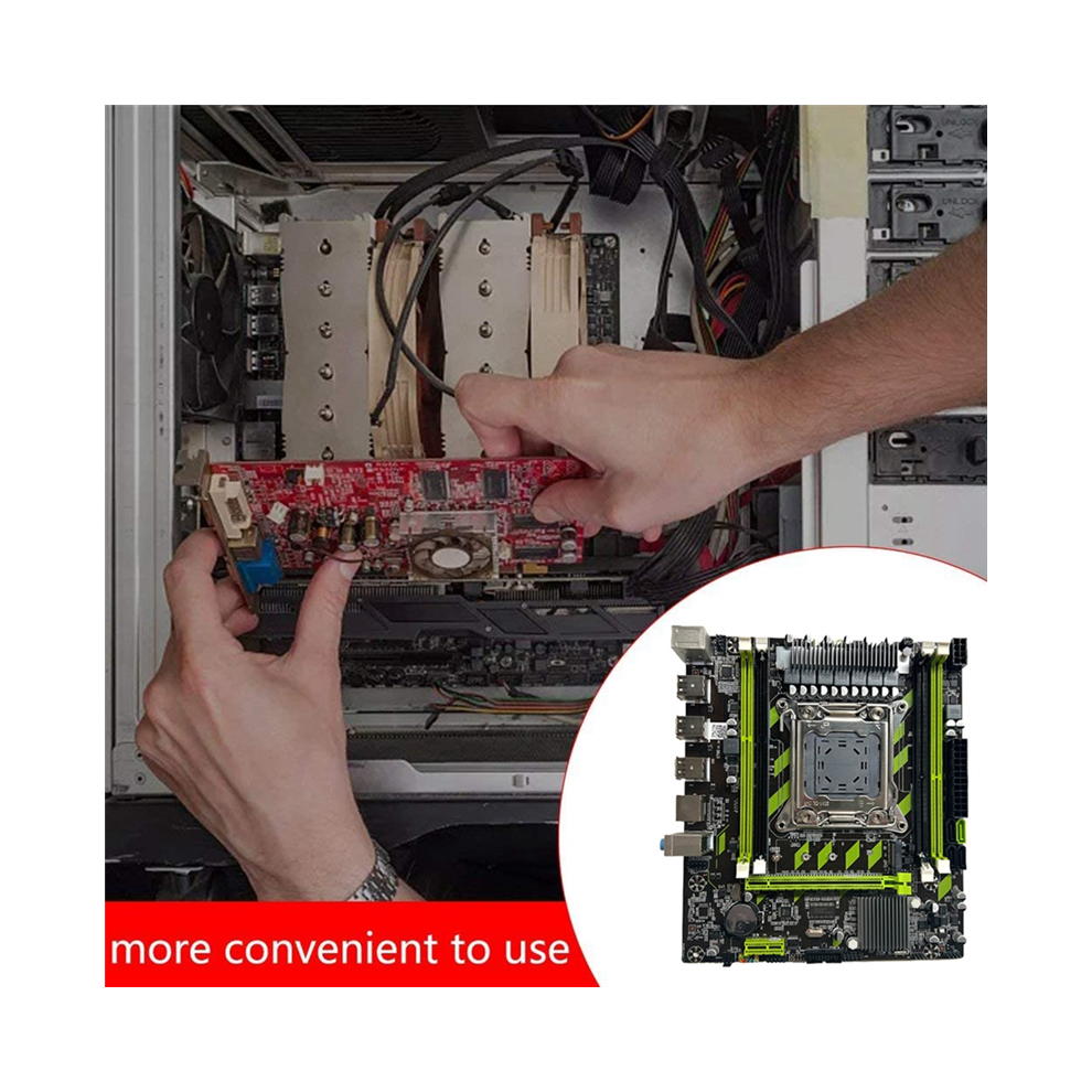 X79g Lga2011 Motherboard+E5 2670 V2 Cpu+4X4g Ddr3 Ram+Thermal Grease+Sata Cable Support M.2 Nvme Pcie X16 Usb2.0 Sata3.0 4852694716769