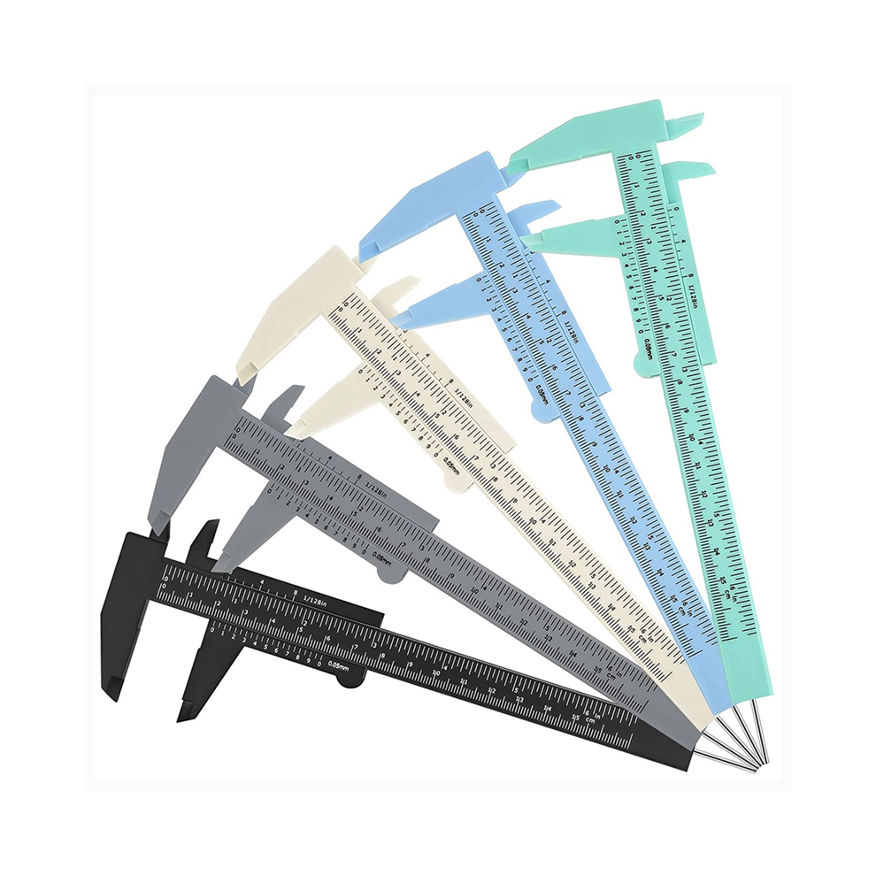 Veneka Eyebrow Measuring Ruler Brow Mapping Tool Mini Vernier Caliper Double Scale For Student Office