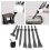 8Pc Air Chisel Head Set Pneumatic Hammer Punch Chipping Tool Hamme Cutting Rusting 4