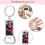 Κενά μπρελόκ Sublimation 10Pcs - Θήκη ή μεταλλικό ανοιχτήρι για μεταφορά θερμότητας, Σετ Β 5