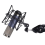 Microfoon-schokmontage Verstelbaar Opname Microfoonstatief Metalen Beugel Pod (Champagne Goud) 4