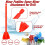 12 Pieces Epoxy Mixer Attachment for Drill Helix Paint Reusable Resin Stirrers 3