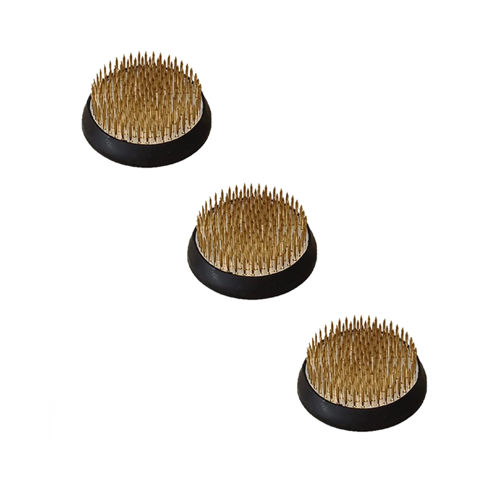 3 Stuks Bloemen Kikkers Houder, 2 Inch Ronde Arrangement Kenzan Japanse Pin Voor Bloemen Bevestiging En Decoratie-image