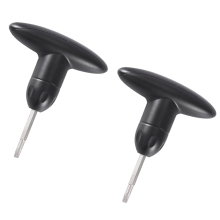2PCS Plastic Handvat Golf Aanpassingssleutel Gereedschap Driver Club Shafts Adapter Sleutel, Zwart