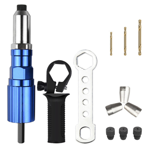 Electric Rivets Tool Nut Drill Adapter Cordless Riveting Conversion Connector Insert Power 1
