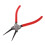 4PC 180MM Snap Ring Pliers Set Circlip Kit Internal External Curved 7In in Retaining Clips 8
