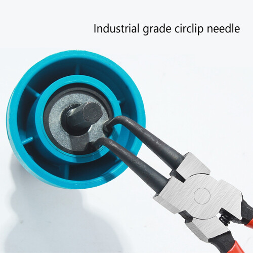 4PC 180MM Snap Ring Pliers Set Circlip Kit Internal External Curved 7In in Retaining Clips 2