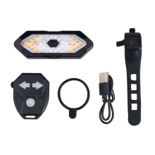 Blinker für Elektroroller, LED-Blinker/Rücklicht mit Fernbedienung für Fahrräder, einstellbares Richtungssignal, wiederaufladbar