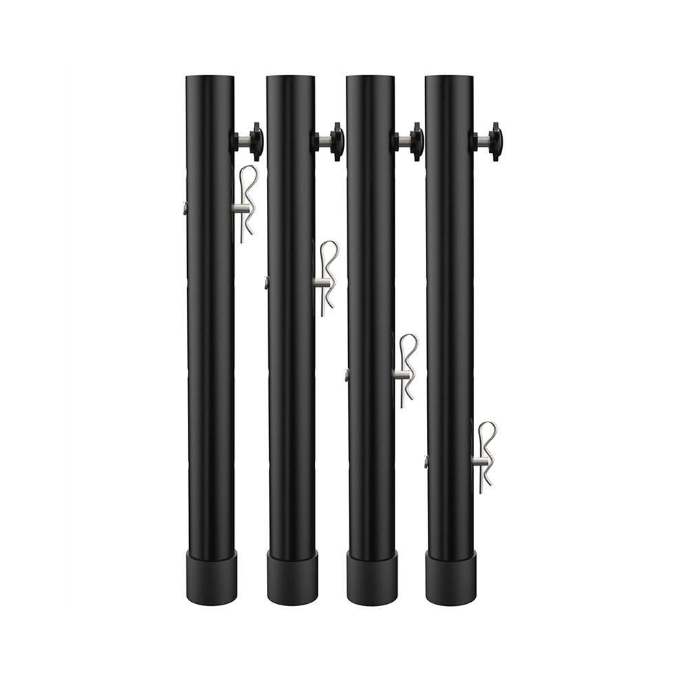 Table Leg Extenders For Folding Tables Straight/Bent Leg, Extensions, Heights Adjustable Risers - 4Pcs 4852694733704