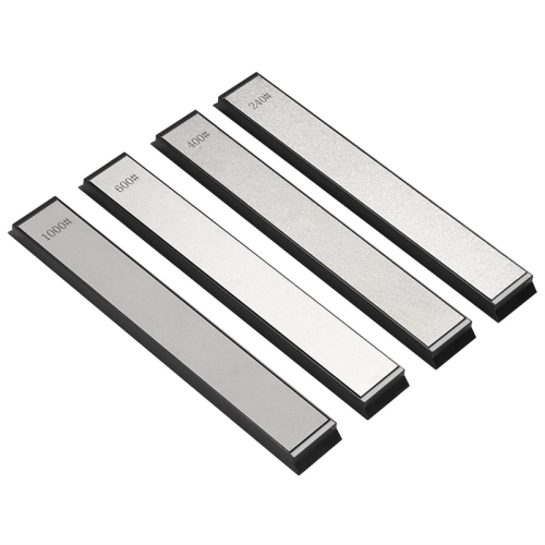 Diamond Sharpening Plate Set 4 PCS Grit 240/400/600/1000 Knife Sharpener Stone,Knife Stone for
