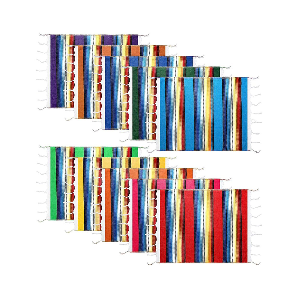 Washable Placemats Mexican Table Runner 33x48cm Blanket for or Wedding Decoration-image-OPC-PGGS288-NEW