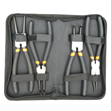 Circlip Pliers Set Internal External Ring Remover Installation Tool Straight/Curved Jaw Tip Precision Spring Loaded