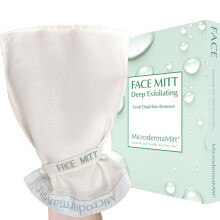 MicrodermaMitt Exfoli?ende handschoen voor gezicht - Diepe exfoliator Scrub Gezichtsexfoliant - doet herleven en glans Niet-schurende scrubber voor r