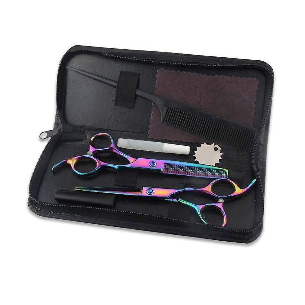 (As show, One size) Hair Cutting Shears Set,Barber hair Cutting Scissors Thinning Shears Sharp Blades Hairdresser Haircut
