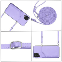 (Light Violet) Compatible Case for Samsung Galaxy A12 Accurate Incision Unique Kickstand Function High Quality