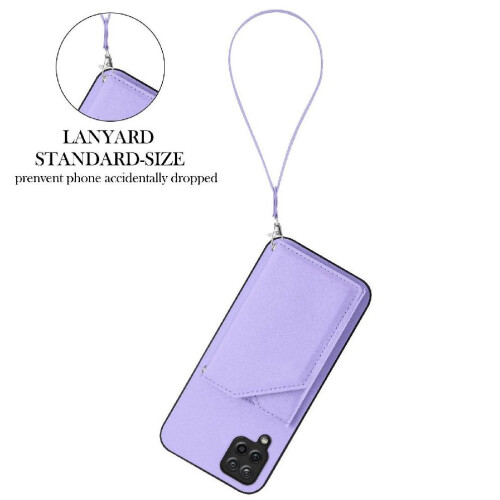 (Light Violet) Compatible Case for Samsung Galaxy A12 High Quality Kickstand Function Unique Accurate Incision 2