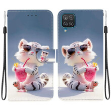 (C5 ) Case for Samsung Galaxy A12 5g Pu Leather Pattern Cover Flip Leather Wallet
