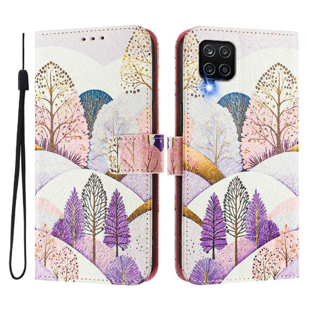 (C6) Case For Samsung Galaxy A12 Flip Pu Leather With Credit Slot Wallet Cover Pattern Card Holder 764490355629