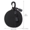 Outdoor Coin Wallet Portable Triangular Buckle  Round Case Zipper 5