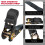 Tie-Down Ratcheting Straps, Ratchet Strap, （4 Piece）800kgs Max Break Strength 3