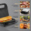 SUPERLEX 6-in-1 Waffle Maker 850W Sandwich Toaster Replaceable Plates 8