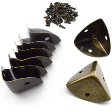 SDTC Tech 8er-Pack dreieckige Eckensch tzer aus Zinklegierung, 30 mm (1,2 Zoll), dekorativer Kantenschutz aus Metall, Sicherheitsabdeckung f r Ti