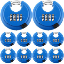 Maitys 4-cijferige combinatiesloten roestvrij staal codeschijfslot combo hangslot met gehard stalen beugel voor schuurtjes locker opslageenheid sport