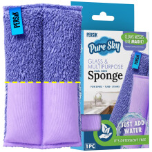 PureSky Ultra Microfiber Cleaning Sponge  2in1  Combination for Gla