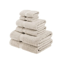 Ensemble de serviettes de coton egyptien superieur, egyptien en 6 pieces comprend 2 salles de bain 2 main 2 serviettes de visage / gant de toilet