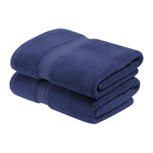 Superior Egyptian Cotton Pile Bath Towel Set of 2  Ultra Soft Luxury Towels  Thick Plush Essentials  Absorbent Heavyweight  Gues