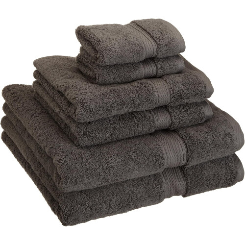 Set de prosopuri de bumbac egiptean superior cu 6 buca?i include 2 baie